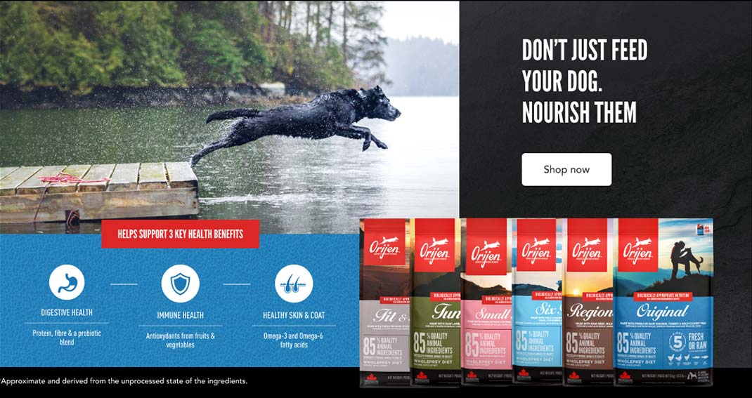 Don't Just Feed Your dog. Nourish Them - Shop Now